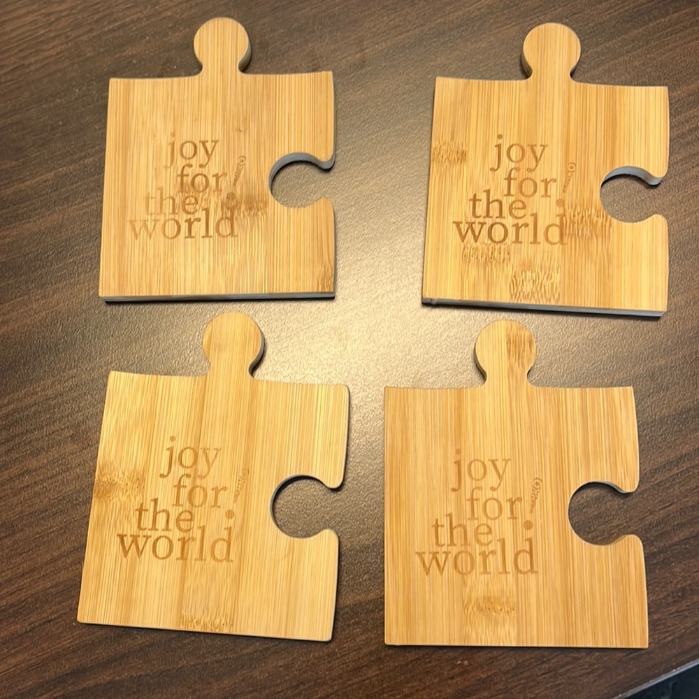 Bamboo wood coasters